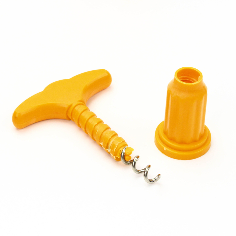 Deschizător de sticle pentru vin roșu, din plastic, portabil, cu imprimare de logo