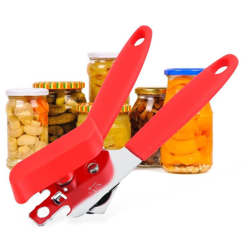 Deschizător de conserve manual, 3 în 1, cu cuțit – unealtă de bucătărie