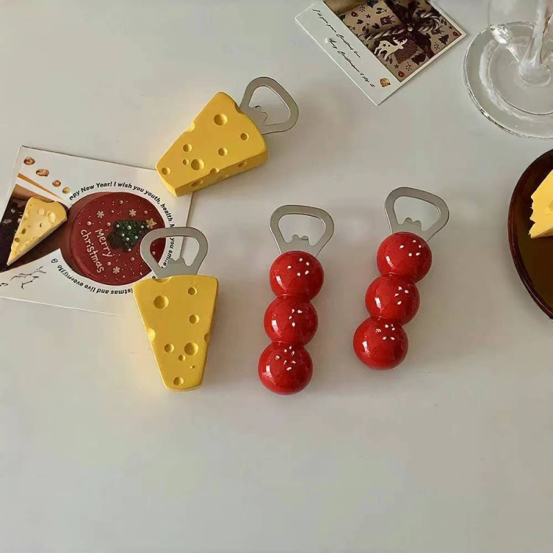 Deschizător magnetic de sticle, design drăguț pentru casă, magnet decorativ pentru frigider