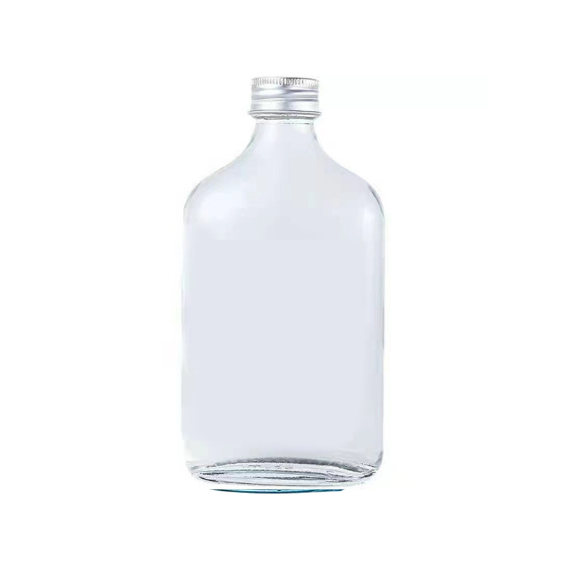 Staklene bočice za piće s mat završetkom i malim otvorom, set kapaciteta 50 ml, 100 ml, 200 ml, 250 ml, 350 ml i 500 ml, pogodne za bijelo vino, u kartonskom pakiranju u obliku jajeta