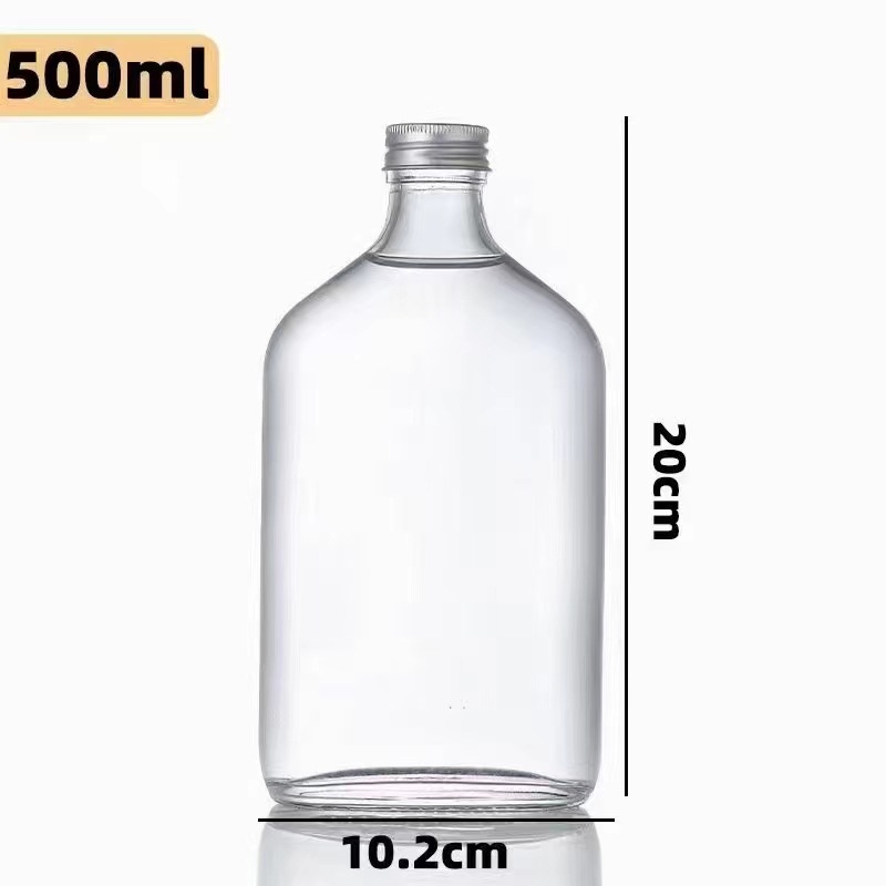 500 ml boca voćnog vina Yangmei, prazna zatvorena staklena boca s otiskom logotipa