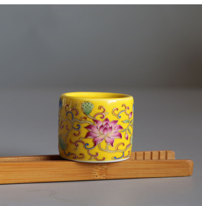 Suport ceramic emailat pentru capacul de ceainic și gaiwan, accesorii albe pentru ceai kung fu cu covoraș