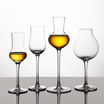 Pahar de degustare din cristal cu picior înalt, design dintr-o singură piesă pentru degustarea vinului, imprimare logo