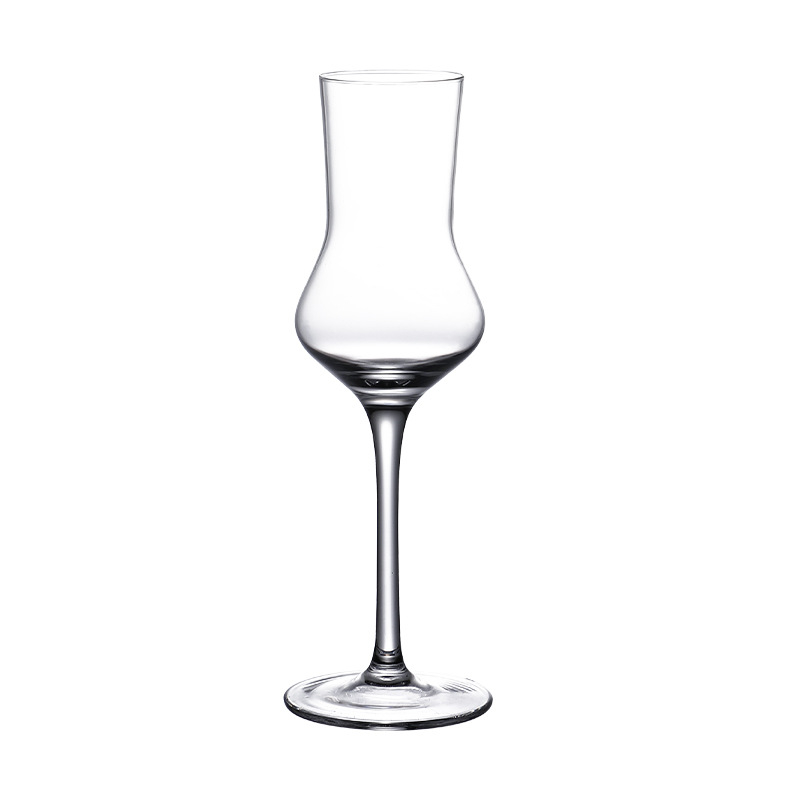 Pahar de degustare din cristal cu picior înalt, design dintr-o singură piesă pentru degustarea vinului, imprimare logo