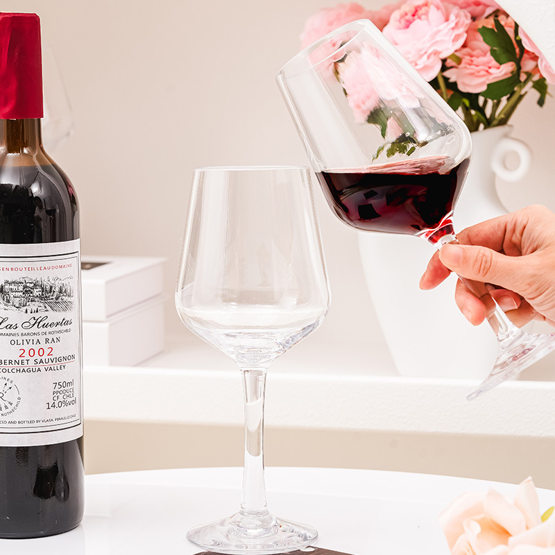 Pahar de vin roșu din policarbonat pentru bar, pahar plastic, transparent, anti-cadere, 401–500 ml