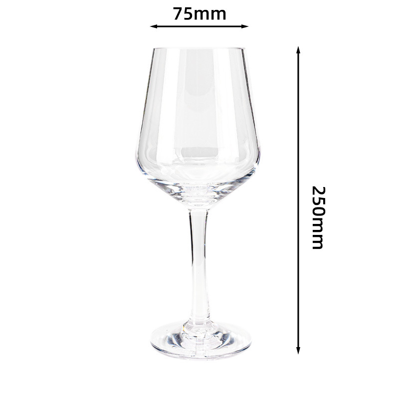 Pahar de vin roșu din policarbonat pentru bar, pahar plastic, transparent, anti-cadere, 401–500 ml