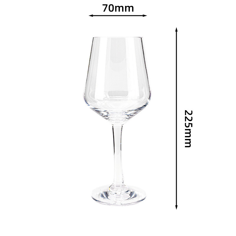 Pahar de vin roșu din policarbonat pentru bar, pahar plastic, transparent, anti-cadere, 401–500 ml