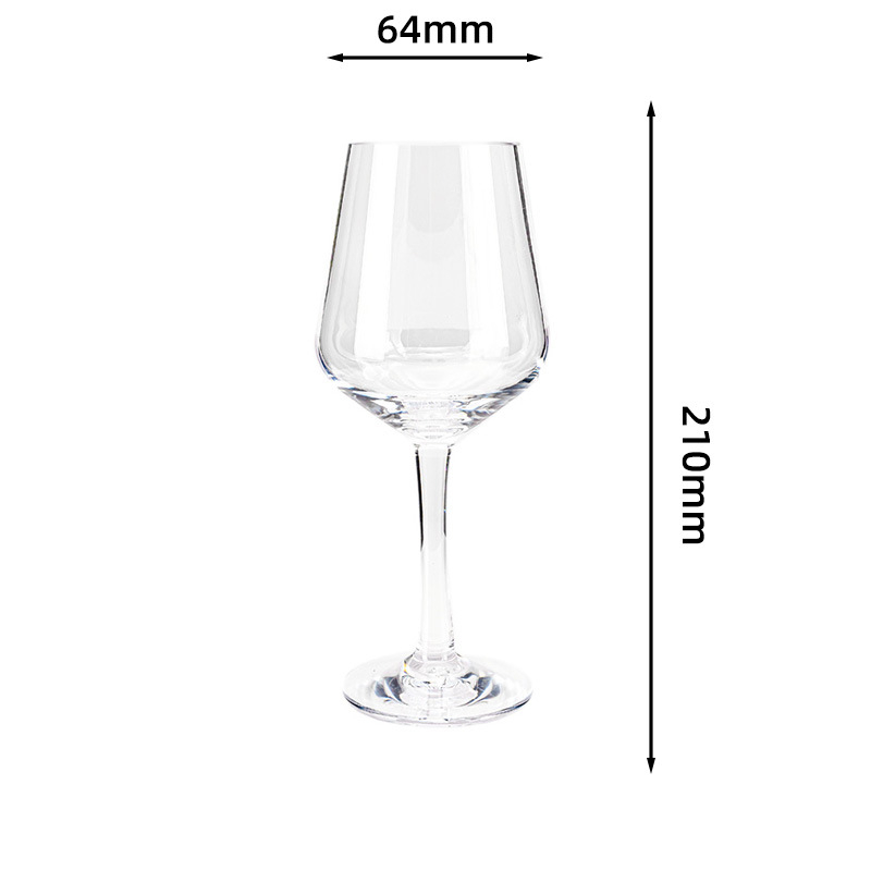 Pahar de vin roșu din policarbonat pentru bar, pahar plastic, transparent, anti-cadere, 401–500 ml