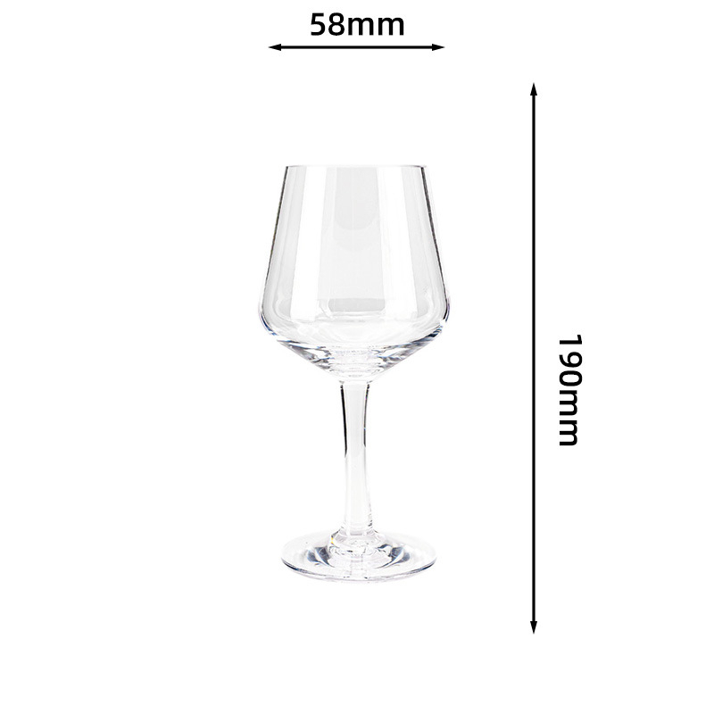 Pahar de vin roșu din policarbonat pentru bar, pahar plastic, transparent, anti-cadere, 401–500 ml