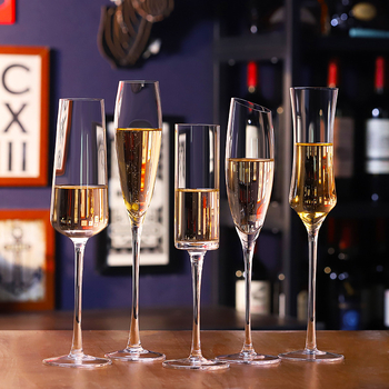 Set de pahare de șampanie din sticlă de cristal pentru uz casnic, pahare creative de vin pentru cupluri și nunți