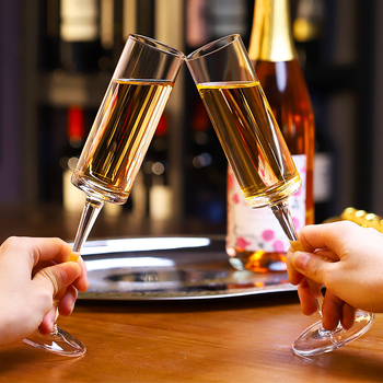 Set de pahare de șampanie din sticlă de cristal pentru uz casnic, pahare creative de vin pentru cupluri și nunți