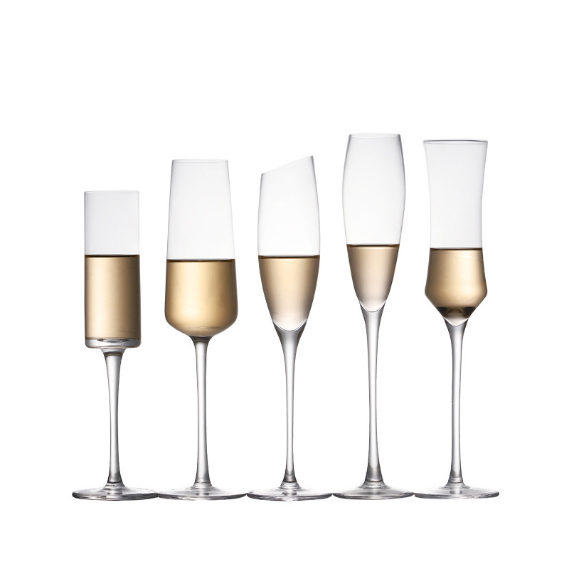 Set de pahare de șampanie din sticlă de cristal pentru uz casnic, pahare creative de vin pentru cupluri și nunți