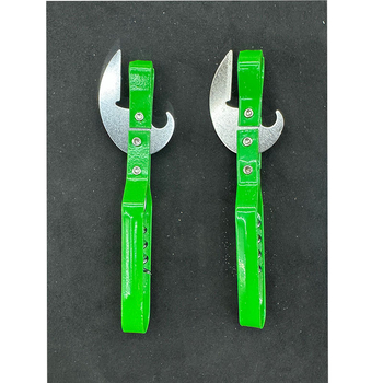 Deschizător de sticle cu trei funcții, mâner cu acoperire pulverizată, oțel inoxidabil și plastic, 14 cm lungime