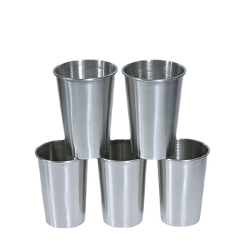 Halbă de bere din oțel inoxidabil 304, 500 ml, margine rulată, simplă și ușor de purtat
