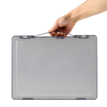 Set de cutii transparente PP pentru depozitare – piese, documente și accesorii; cutii din plastic de diferite dimensiuni, cu capac basculant; design modern minimalist; cutie pentru caligrafie.