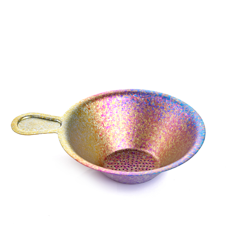 Filtru de ceai din titan pur – infuzor cu plasă fină, pentru ceainic și ceașcă, stil Kung Fu