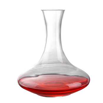 Decantor de vin din cristal, cu mâner și gură înclinată, 1000 ml