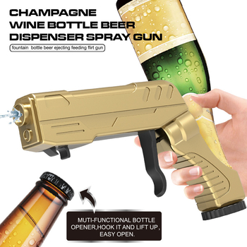 Pistol din plastic pentru șampanie și bere, dop de vin, dozator de vin, decor pentru bar și petreceri, pistol de pulverizare