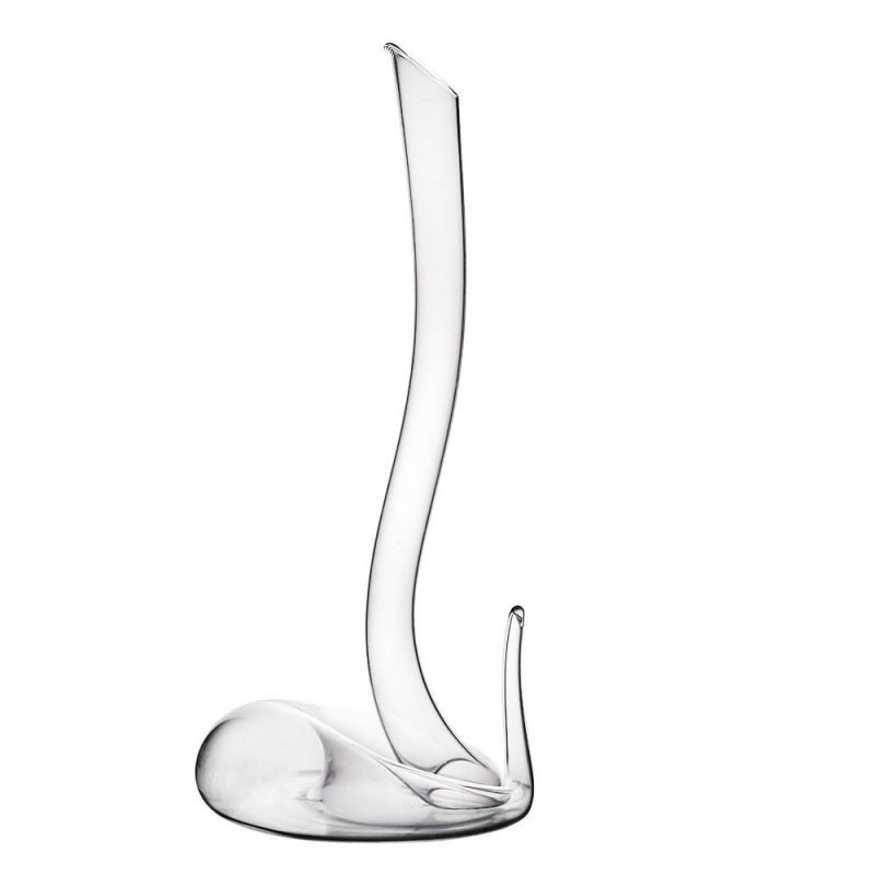 Decanter în formă de șarpe, lux ușor, stil retro, design din sticlă, realizat manual, cutie cadou, pahare de bere