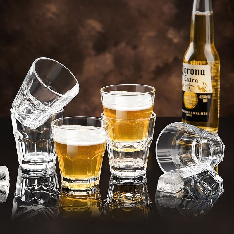 Set din sticlă temperată: pahare de vin, pahare Baijiu, pahare de bere, pahare de apă, pahare octagonale