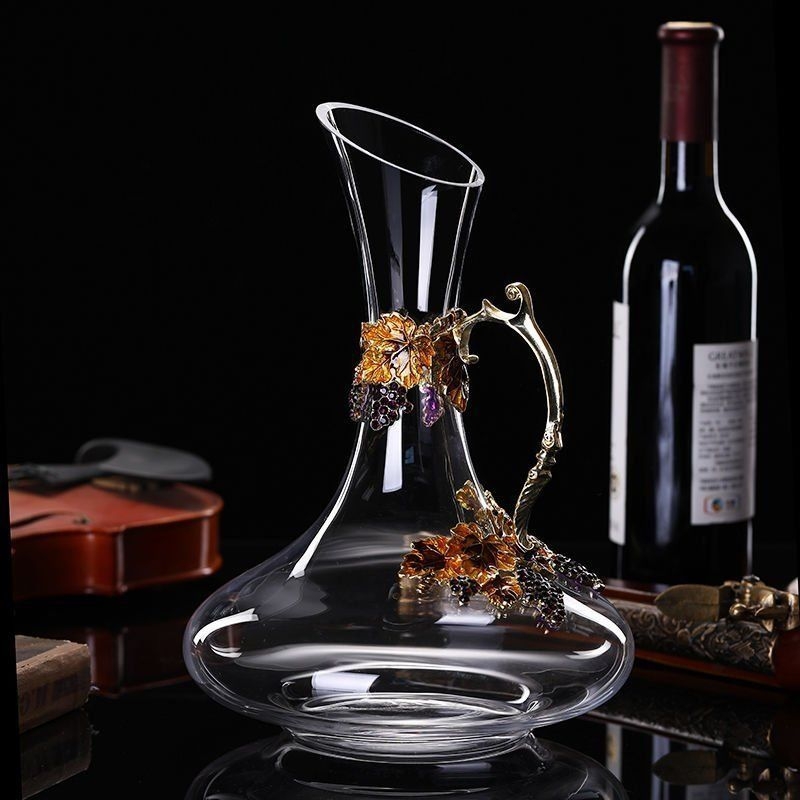 Set de pahare de vin din cristal emailat – stil european, pentru uz casnic, decantator, cadou de nuntă
