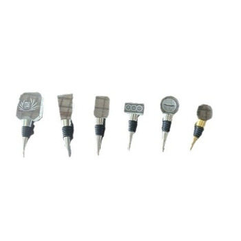 Stopper pentru sticlă de vin din cristal, sigilat cu silicon