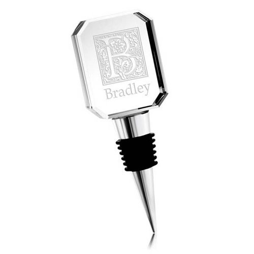Stopper pentru sticlă de vin din cristal, sigilat cu silicon