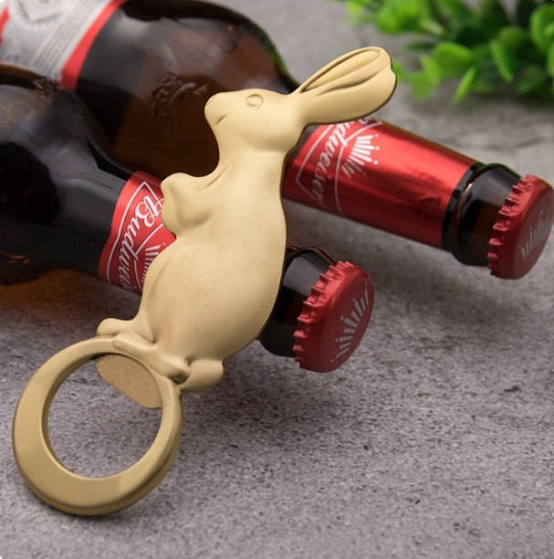 Deschizător de sticle din alamă, creativ, pentru frigider și bar, deschizător de bere profesionist, portabil