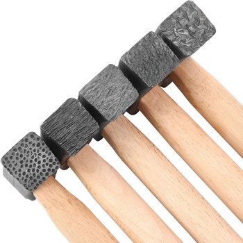 Cioc texturizat cu mâner din lemn pentru gravură DIY pe bijuterii din aur și argint (brățări și inele) cu model de valuri