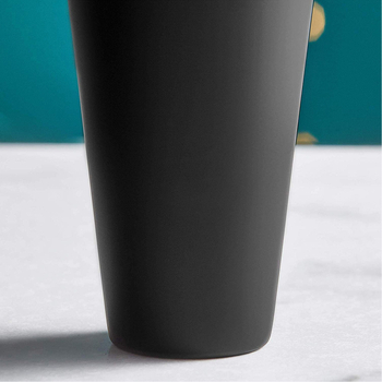 Set de 8 piese din oțel inoxidabil mat negru – shaker pentru cocktailuri, instrumente de bar în stil franțuzesc, set complet