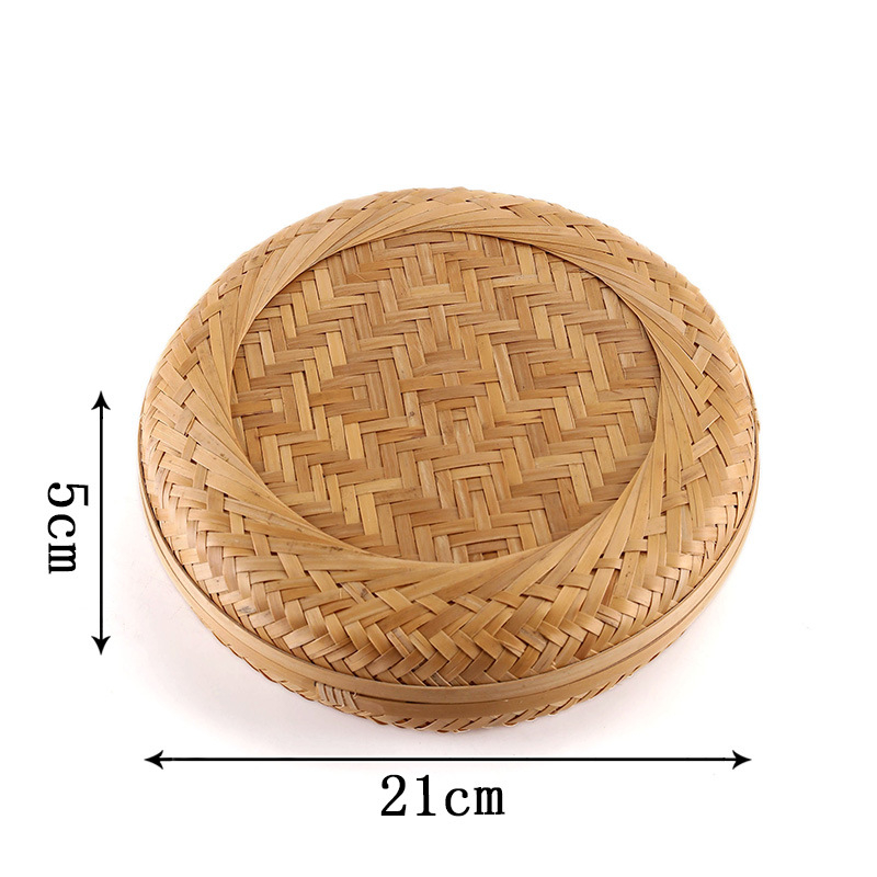 Cutie din bambus lucrată manual pentru Pu-erh tea cake cu divizoare – depozitare pentru șapte bucăți Pu-erh