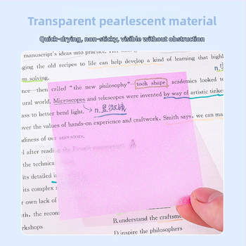 Note lipicioase perlate pentru elevi, demontabile, transparente și rupibile