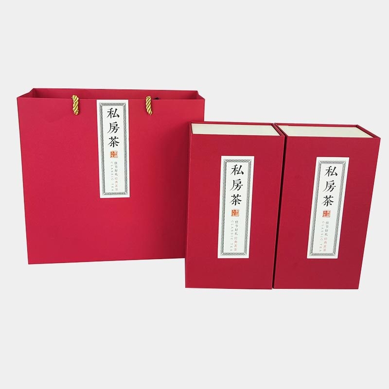 Ceai Da Hong Pao în cutie cadou cu cutie goală – carton Kraft premium, jumătate jin (≈250 g)