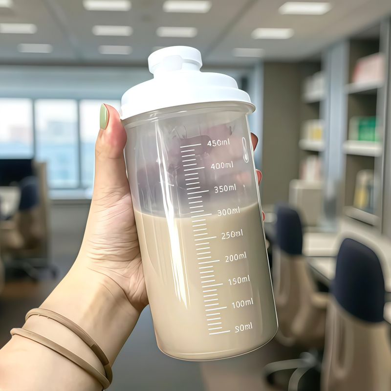Pahar în stil japonez pentru cold brew și apă rece, capacitate mare, shaker, din plastic alimentar, portabil vara