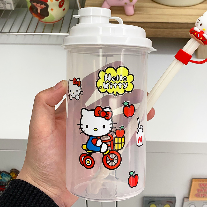 Pahar în stil japonez pentru cold brew și apă rece, capacitate mare, shaker, din plastic alimentar, portabil vara