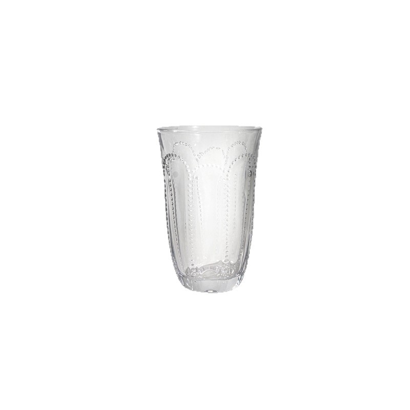 Instagram-stílusú magas goblet, európai retro reliefes virágmintával, vörösborhoz és gyümölcsléhez, könnyed luxus