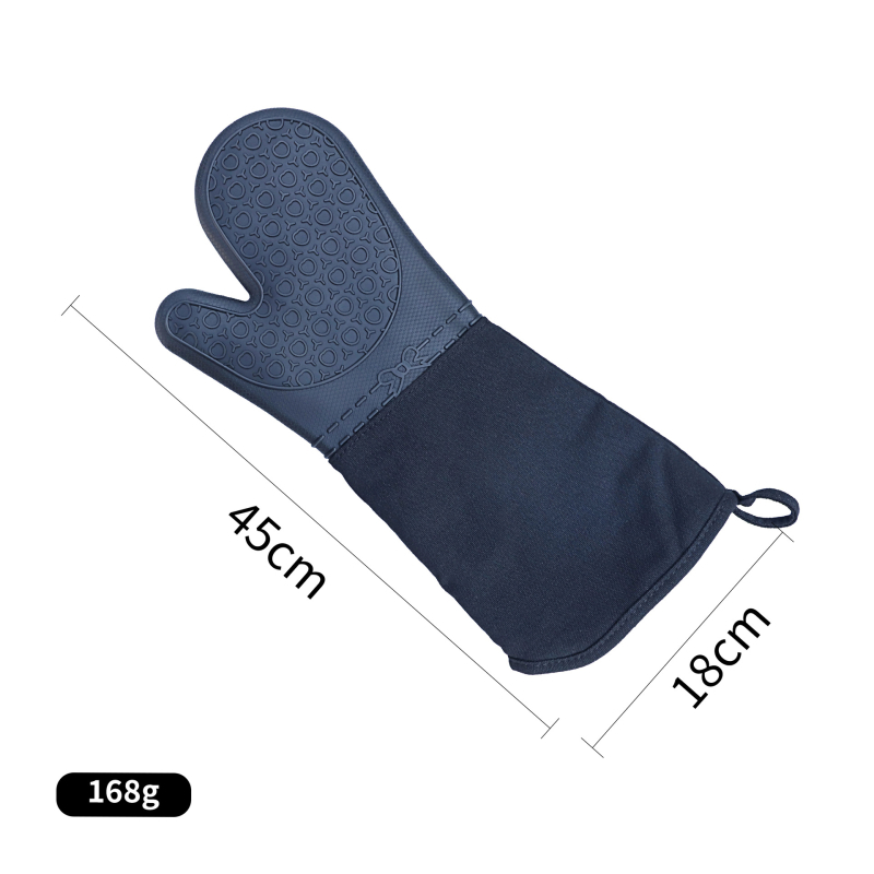 Mănuși de silicon pentru cuptor, lungi și groase, rezistente la temperaturi înalte, pentru gătit și cuptor cu microunde, protecție împotriva arsurilor