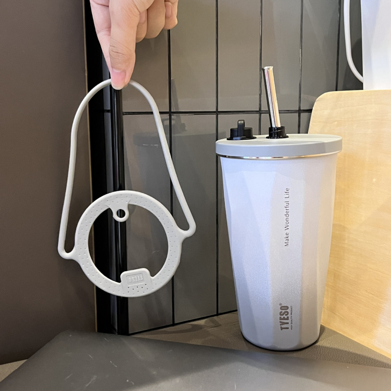 Tyeso8101 mâner din silicon pentru ceșcuță termoizolantă 8848B, curea de purtare pentru exterior