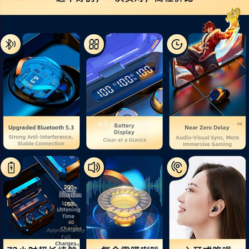 Slúchadlá Bluetooth true wireless pre šport s potlačením šumu, in-ear dizajn, dlhá výdrž batérie, model 2025