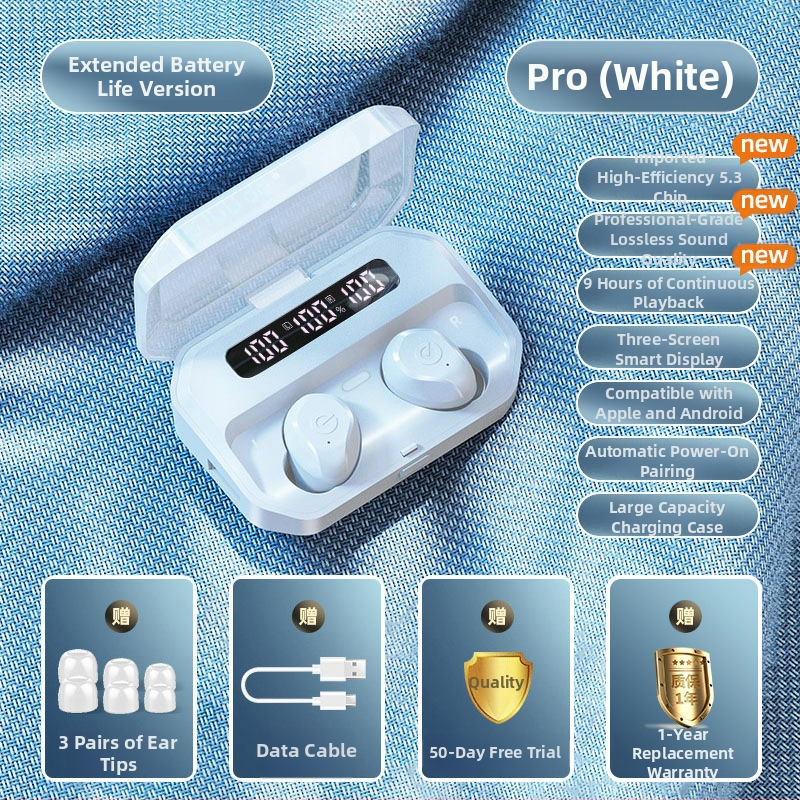 Slúchadlá Bluetooth true wireless pre šport s potlačením šumu, in-ear dizajn, dlhá výdrž batérie, model 2025