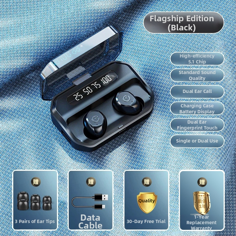 Slúchadlá Bluetooth true wireless pre šport s potlačením šumu, in-ear dizajn, dlhá výdrž batérie, model 2025