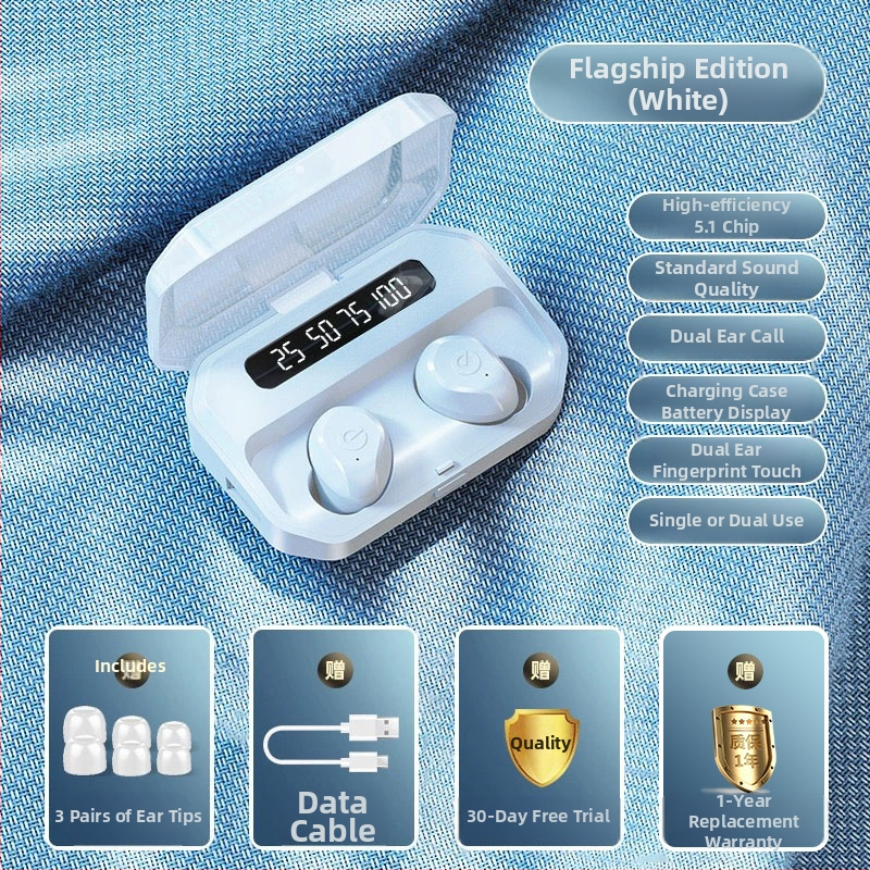 Slúchadlá Bluetooth true wireless pre šport s potlačením šumu, in-ear dizajn, dlhá výdrž batérie, model 2025