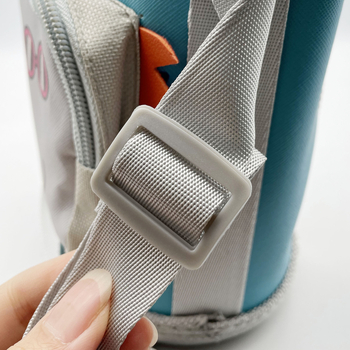 Husă pentru termos pentru copii, cu buzunar și portofel, accesoriu pentru geantă crossbody, imprimeu brodat