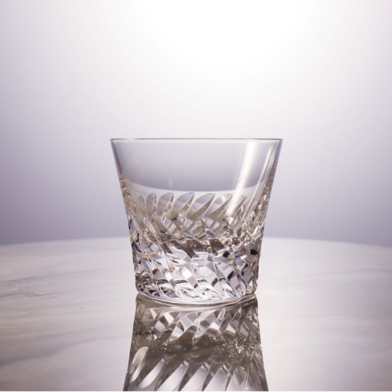 Pahar de whisky din cristal Edo Kiriko, lucrat manual, în cutie cadou, stil retro Dawn