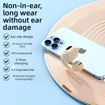 M10 Bluetooth slúchadlo s klipom na ucho – jedno ucho, nie vo vnútri ucha, Bluetooth 5.0, pre šport a biznis