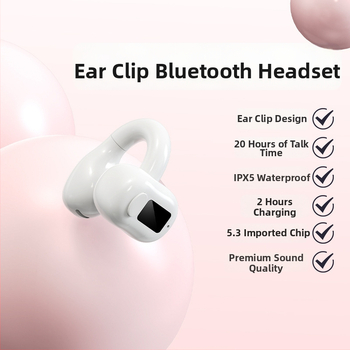 M10 Bluetooth slúchadlo s klipom na ucho – jedno ucho, nie vo vnútri ucha, Bluetooth 5.0, pre šport a biznis
