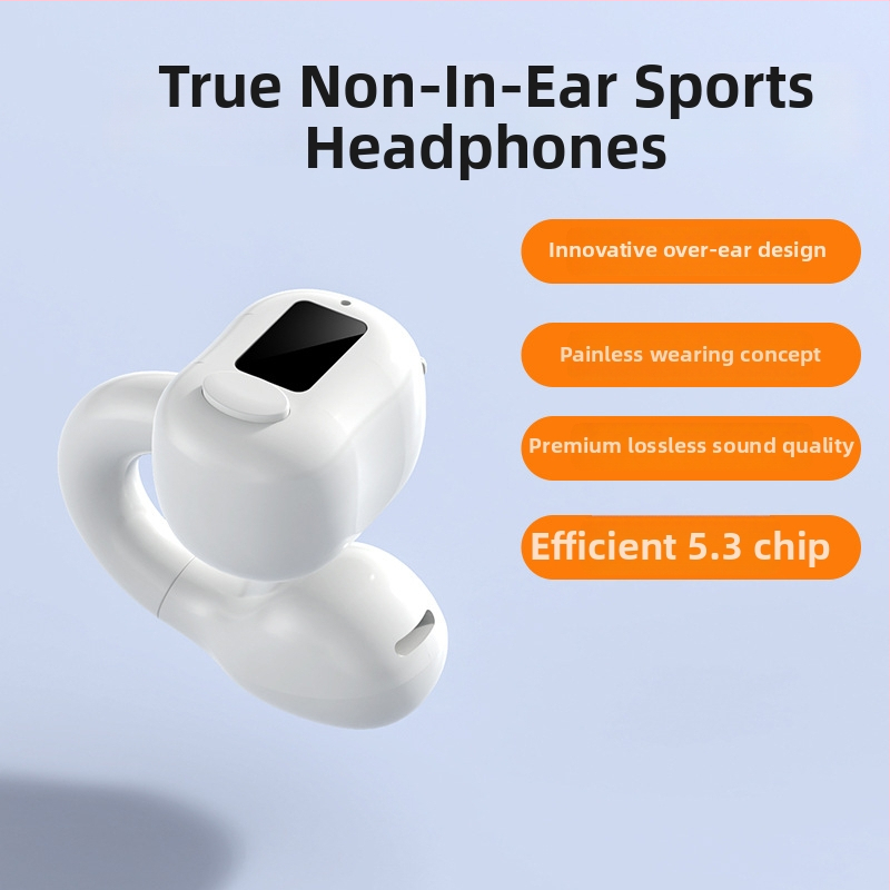 M10 Bluetooth slúchadlo s klipom na ucho – jedno ucho, nie vo vnútri ucha, Bluetooth 5.0, pre šport a biznis