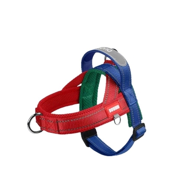 Novi harness za psa sa širokim trakama i kontrastnim šivanjem, od najlona, za vanjsku upotrebu