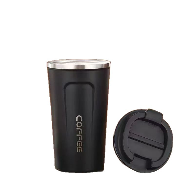 Cana de cafea din oțel inoxidabil 304, inteligentă, portabilă, montaj pe mașină, termos izolat pentru birou