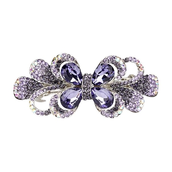 Korejskog stila velika kristalna leptir kopča za kosu s rhinestones, cvijet od kristala, opružni klips